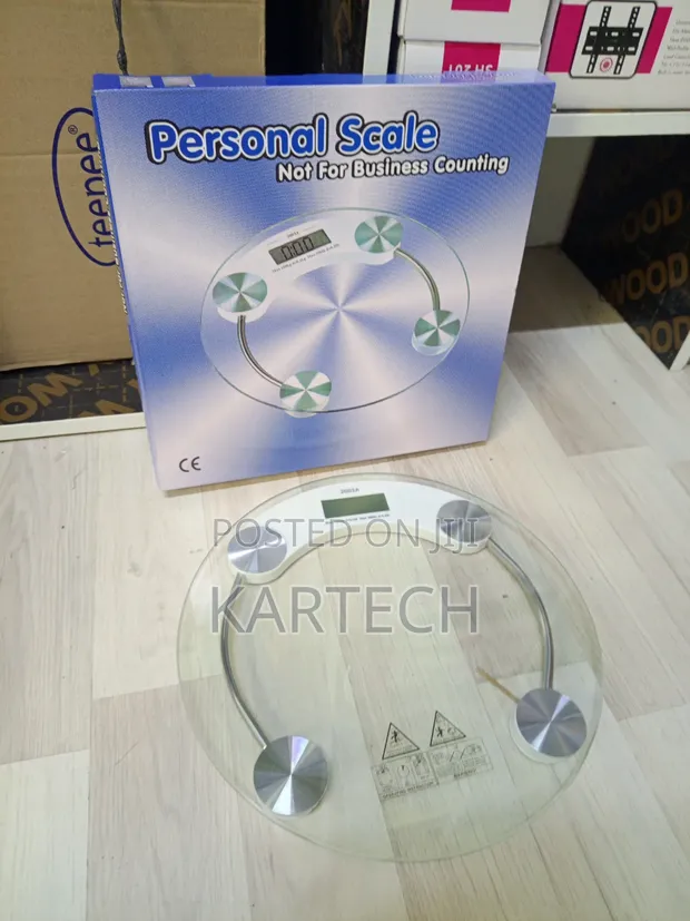 Digital Personal Body Weight Scale - Glass Bathroom Scale - 1