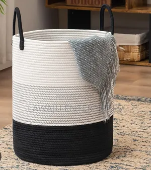 Woven Rope Laundry Basket - 58 Litres