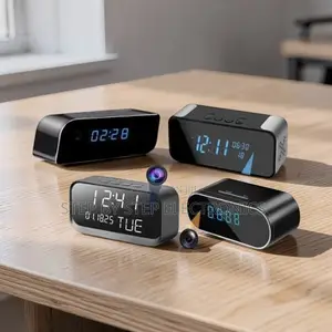 Digital Alarm Clock Hidden Spy Camera 4K WiFi