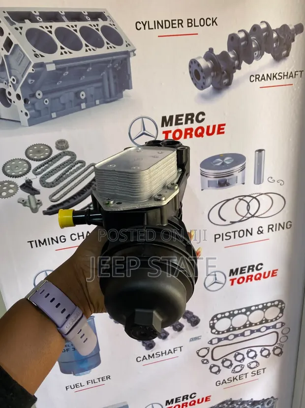 Oil Cooler Filter Housing for Mercedes A220, CLA250, GLA35 AMG, GLB250 - 1