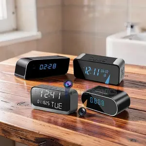 Hidden Spy Camera WiFi Alarm Table Clock