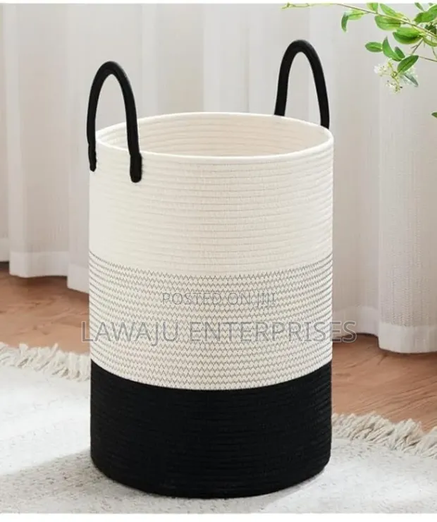 High Quality Woven Rope Laundry Basket - 1