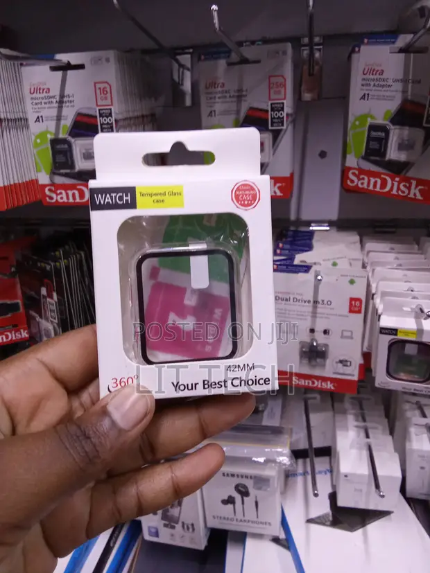 42mm Integrated Tempered Glass Bumper Case - 1