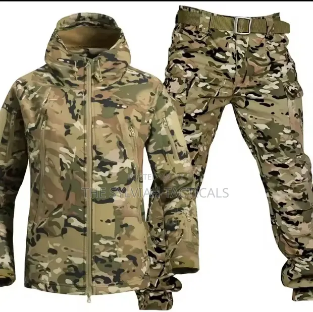 Outdoor Tactical Hiking Waterproof Softshell Suit - 1