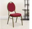 Red Round Back Stackable Events Chair - 2