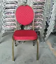 Red Round Back Stackable Events Chair - 3