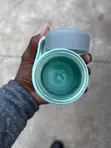 Green Glass Water Bottle - 2
