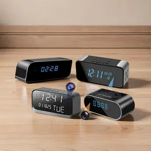 Hidden Spy Camera WiFi Alarm Table Clock