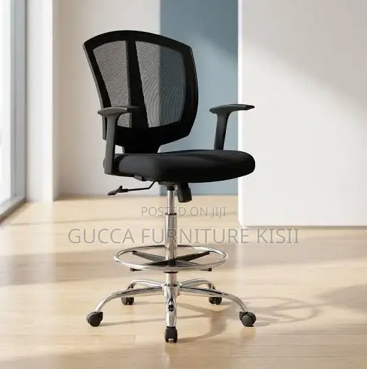 Mesh Adjustable Cashier High Chair - 1