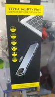 Type-C to HDTV 8-in-1 Adapter with RJ45, SD/TF Card Reader, USB, PD - 1