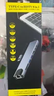 Type-C to HDTV 8-in-1 Adapter with RJ45, SD/TF Card Reader, USB, PD - 2