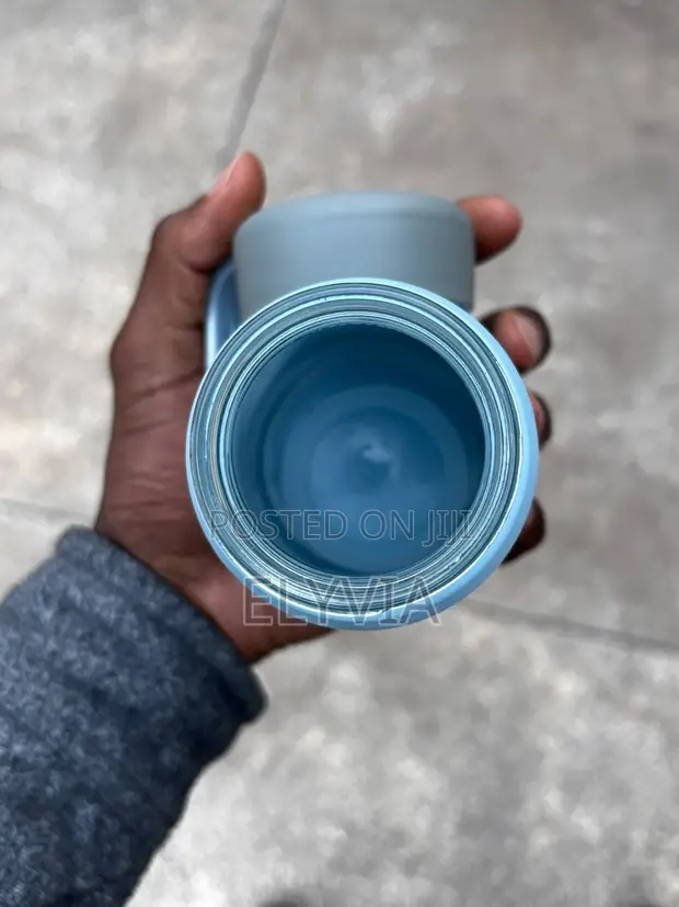 Minimalist Glass Water Bottle - Light Blue - 1