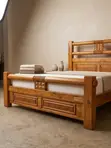 Solid Mahogany 6x6 King Bed Frame by RoyalCraft Furniture - 2