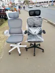Modern Executive Office Chair - Black and White - 5