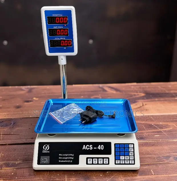 Durable Steel Platform ACS 40 Weighing Scale (Upto 40kgs) - 1