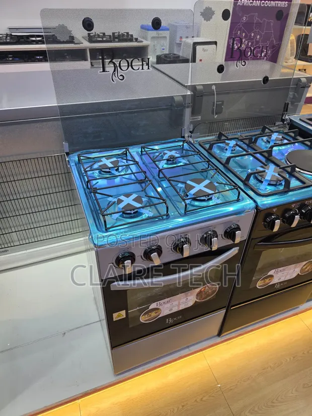 Roch 50x55cm Full Gas Cooker - Silver - 1