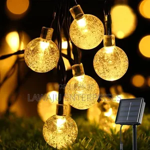 Solar Powered Outdoor Ball String Lights - 12M, 100 LEDs