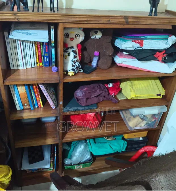 Wooden Book Shelf - 4 Shelves - 1