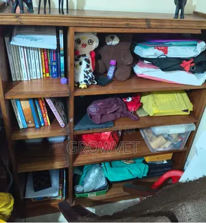 Wooden Book Shelf - 4 Shelves