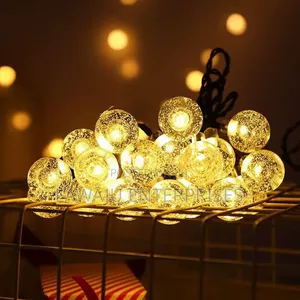 12m Solar Powered Ball String Lights - 100 LEDs