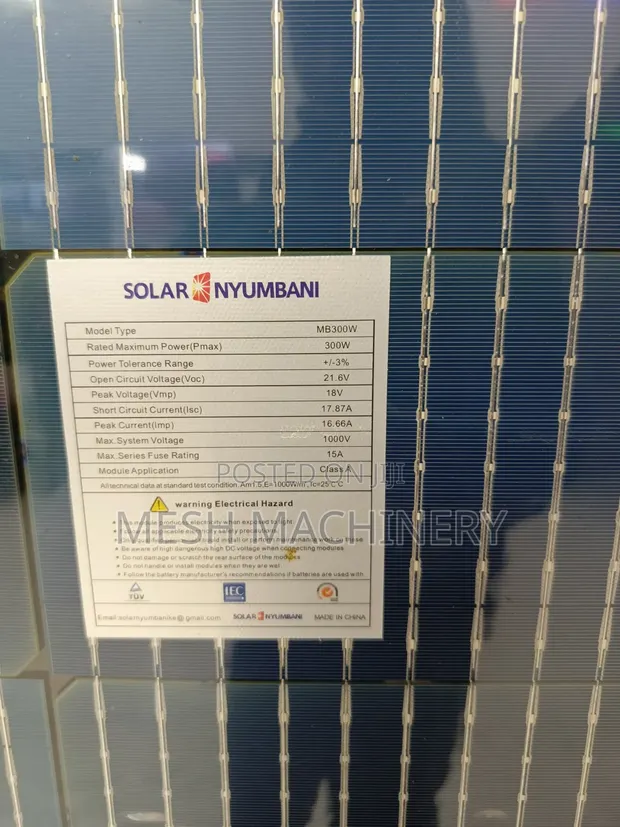 Solar Nyumbani 300W 18V Solar Panel - 1
