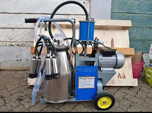 Electric Single Milking Machine - 25L Stainless Steel Bucket