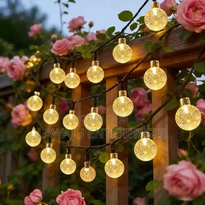 Solar Powered Outdoor Ball String Lights - 12M, 100 LEDs