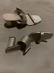 Alfani Open High Heel Sandals - Black & Gold - 1