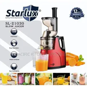 Starlux Juicer ya Umeme ya Polepole na Motor yenye Nguvu