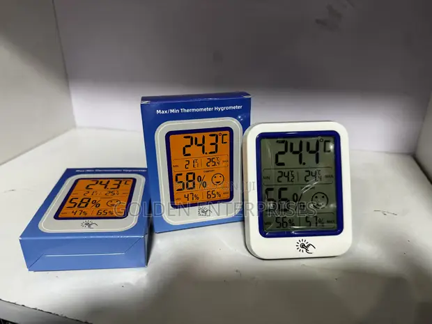 High-Precision Indoor Thermometer Hygrometer with Large LCD - 1
