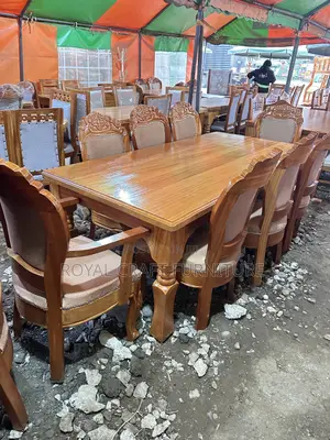 Palatial Luxury 8-Seater Solid Hardwood Dining Set