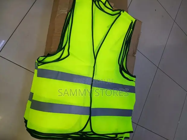 Heavy-Duty Orange Reflective Safety Vest - 1
