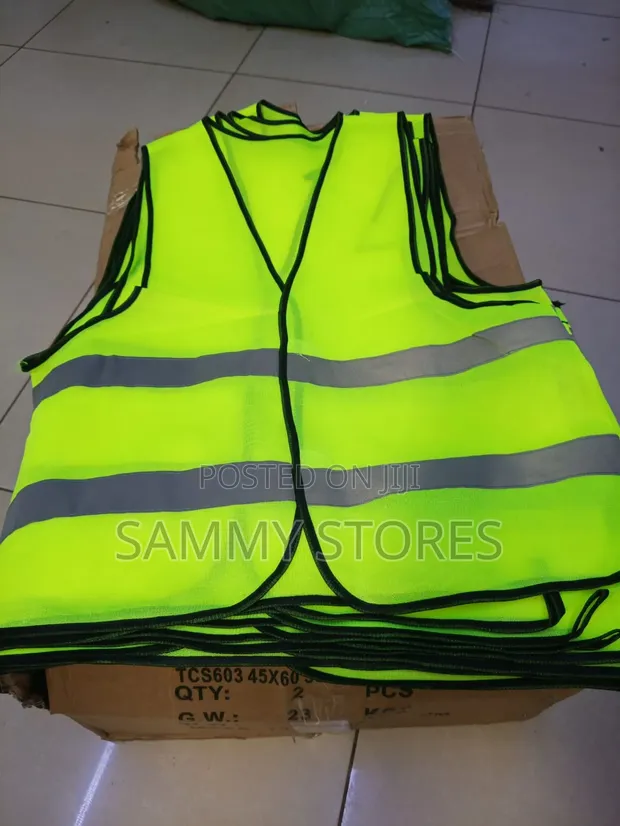Heavy-Duty Orange Reflective Safety Vest - 1