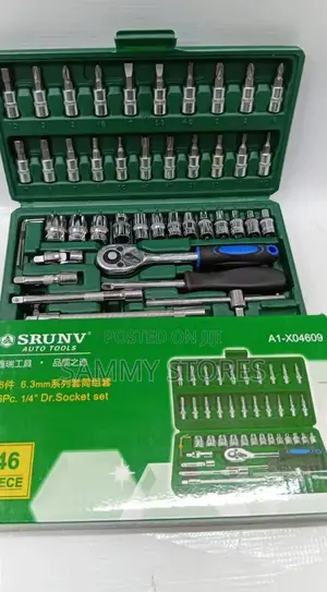 Complete 46-Piece Socket Wrench Set
