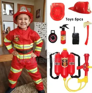 Children's Firefighter Cosplay Costume Set