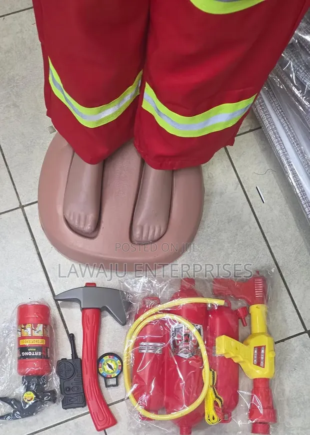 Children's Firefighter Cosplay Costume Set - 1