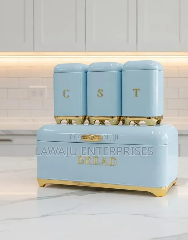 Elegant Bread Bin & Canister Set (4-Piece) - 1