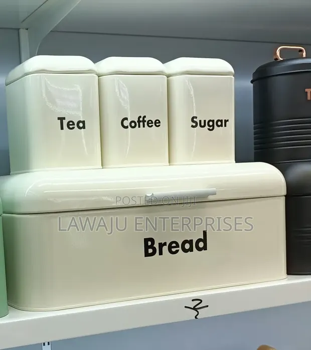 Nordic Style Bread Bin & Canister Set - 1