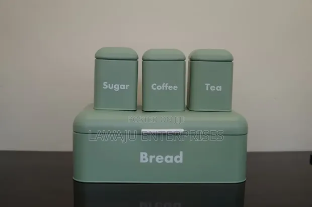 Bread Box and Canister Set - Nordic Style - 1