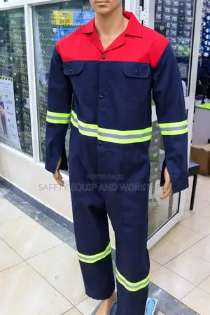High-Visibility Reflective Work Overall