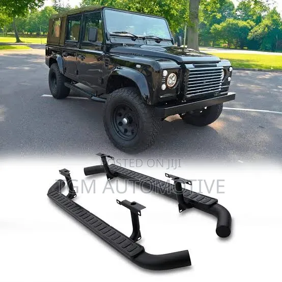 Brand New Black Side Steps for Land Rover Defender 90/110 - 1