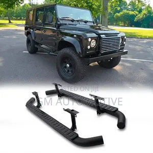 Brand New Black Side Steps for Land Rover Defender 90/110