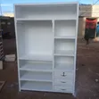 4x6 Open Closet with Hanger Rod and 3 Drawers - 1