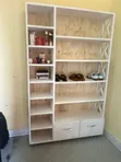 4x6 Open Closet with Hanger Rod and 3 Drawers - 2