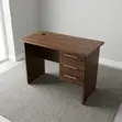 Brown Computer Desk with Drawers - 5