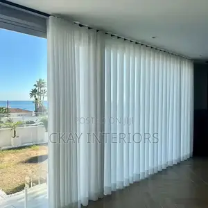 White Sheer Curtains - Sold Per Metre