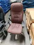 Premium Brown Leather Office Chair - 1