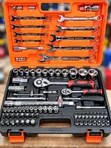 82-Piece Ratchet and Spanner Mechanical Tool Box Set - 1