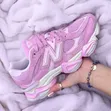 New Balance 9060 Pink Overdye Sneakers - 3