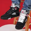 Air Jordan 5 OG "Black Metallic" Sneakers - 1